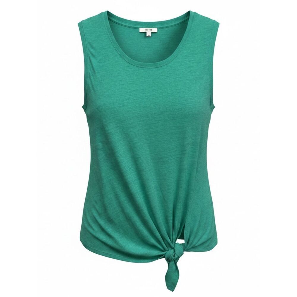 Maette Anthropologie Tank Top Womens M Teal Green Sleeveless Tie Front